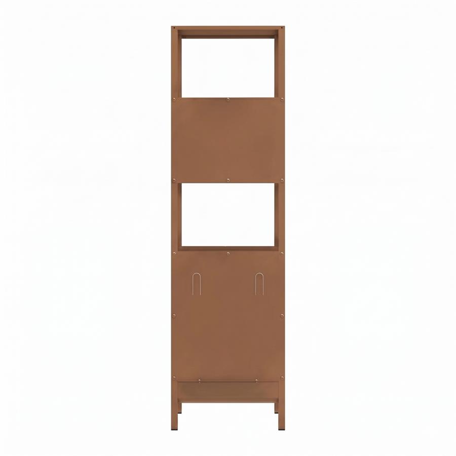 Colonna metallica 5 ripiani ceruleo 35x35x120 cm - Pop