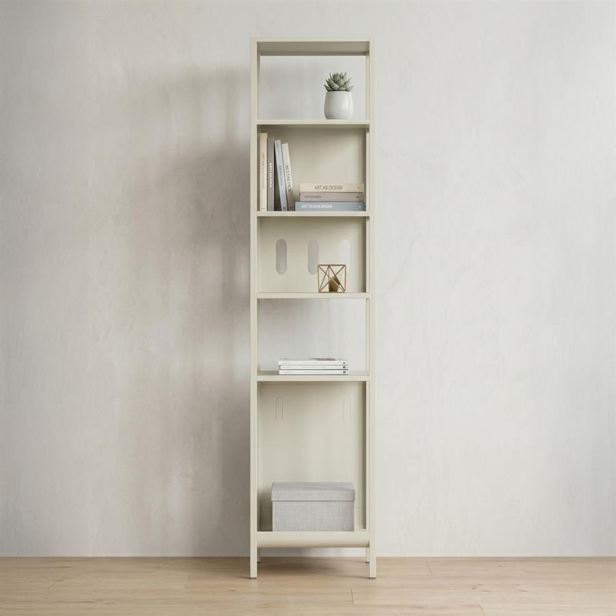 Colonna metallica 5 ripiani avorio 35x35x120 cm - Pop