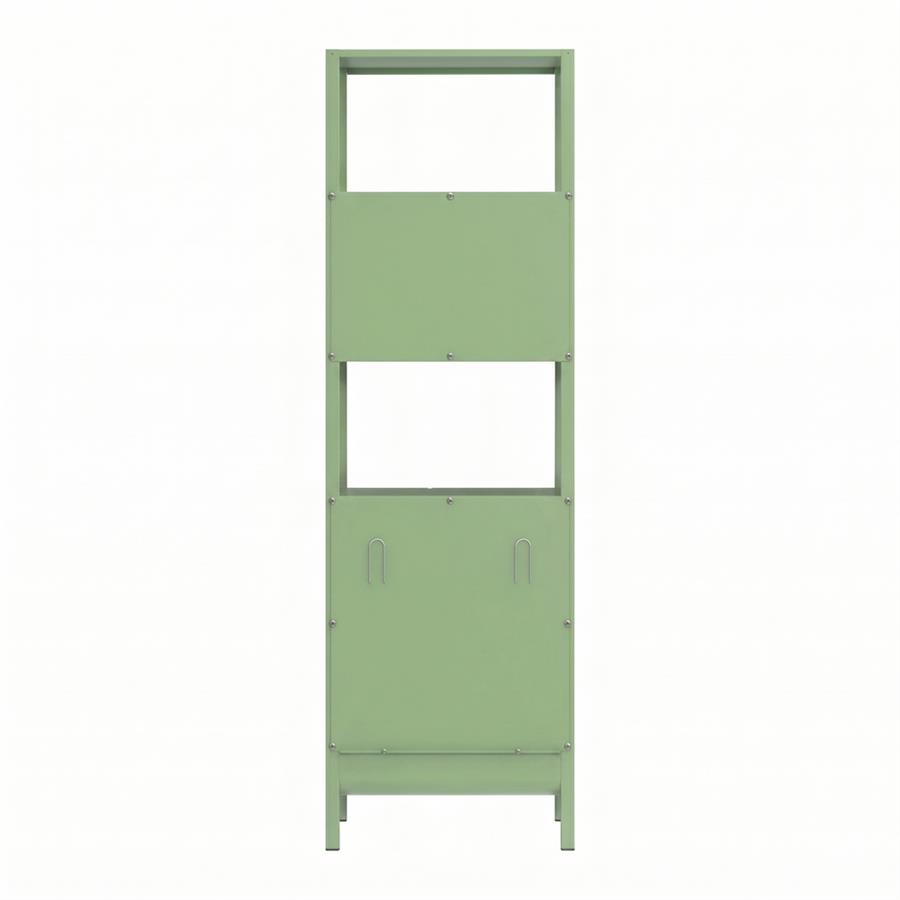 Colonna metallica 5 ripiani salvia 35x35x120 cm - Pop