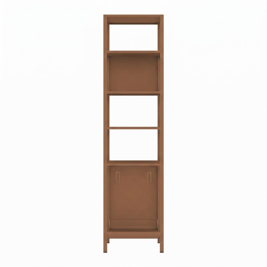 Colonna metallica 6 ripiani mattone 35x35x150 cm - Pop