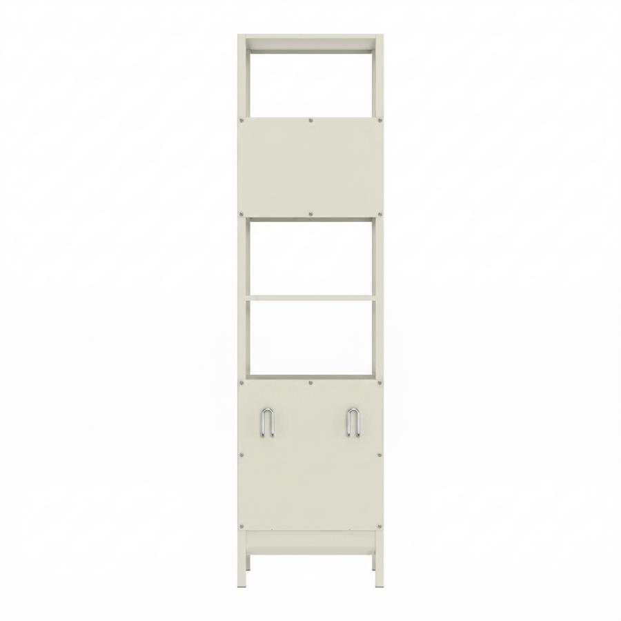 Colonna metallica 6 ripiani avorio 35x35x150 cm - Pop