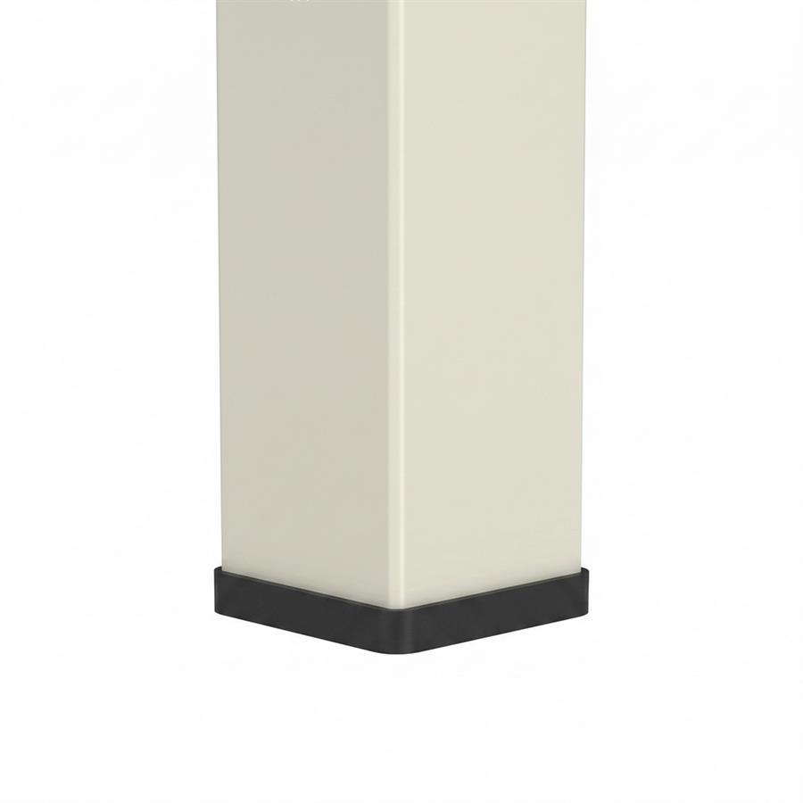 Colonna metallica 6 ripiani avorio 35x35x150 cm - Pop