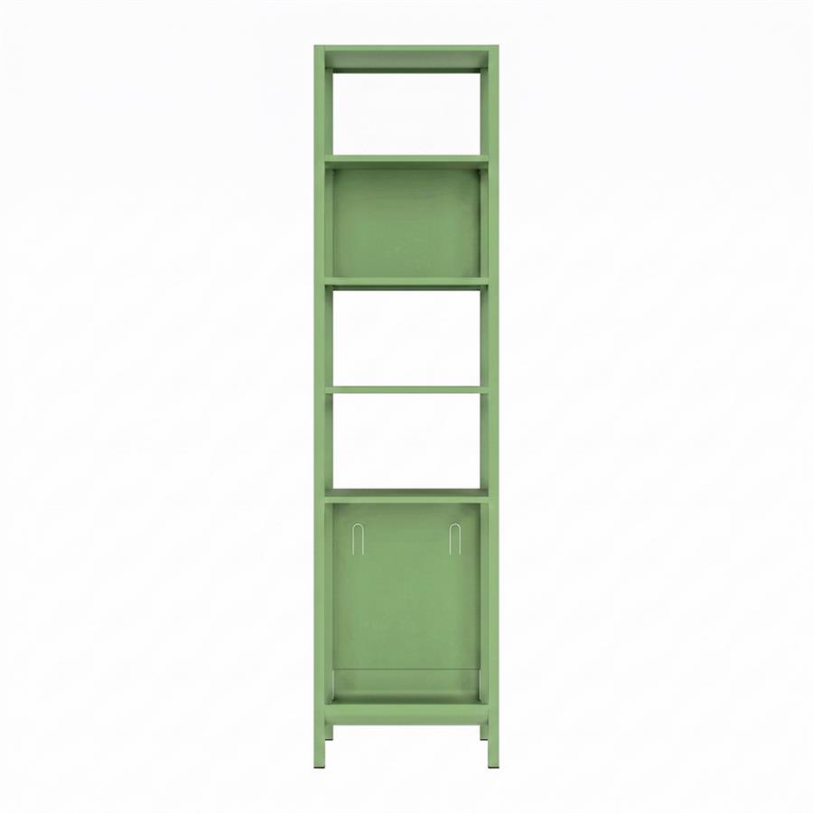 Colonna metallica 6 ripiani salvia 35x35x150 cm - Pop