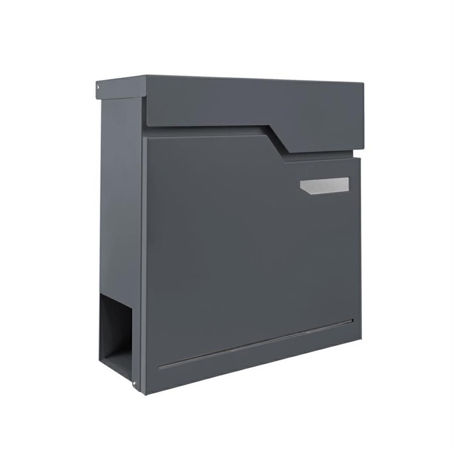 Cassetta postale antracite in acciaio zincato 37x35,5 cm con serratura - Will