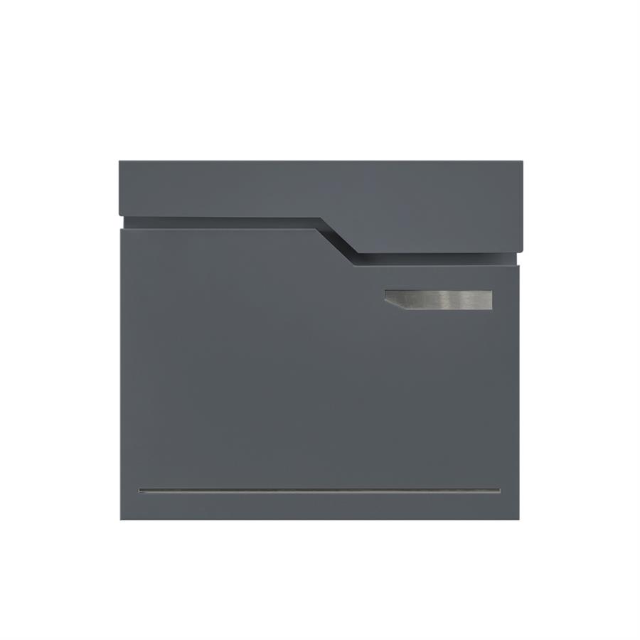 Cassetta postale antracite in acciaio zincato 37x35,5 cm con serratura - Will