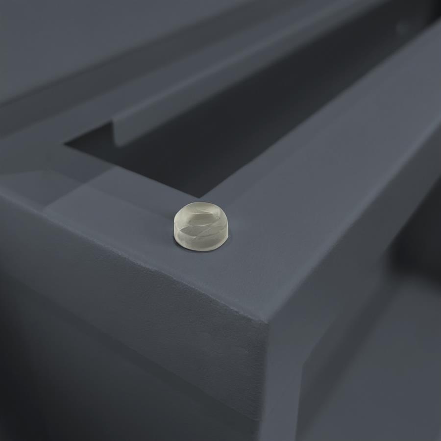 Cassetta postale antracite in acciaio zincato 37x35,5 cm con serratura - Will