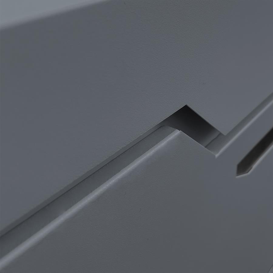 Cassetta postale antracite in acciaio zincato 37x35,5 cm con serratura - Will