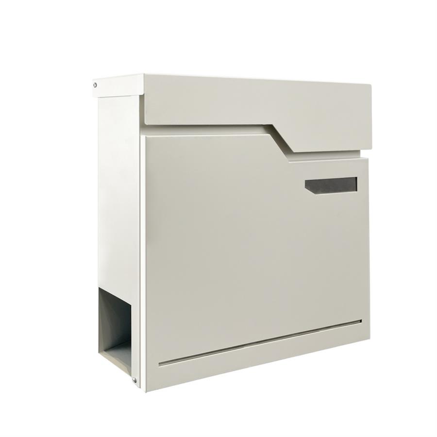Cassetta postale bianca in acciaio zincato 37x35,5 cm con serratura - Will
