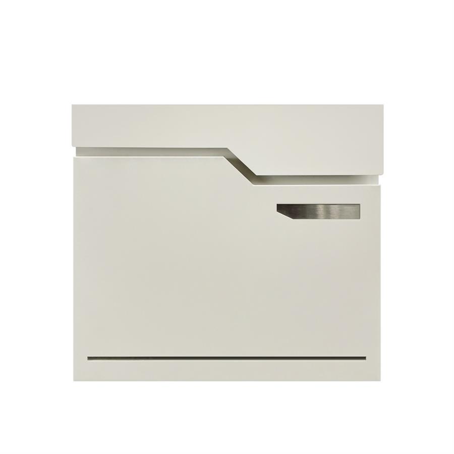 Cassetta postale bianca in acciaio zincato 37x35,5 cm con serratura - Will