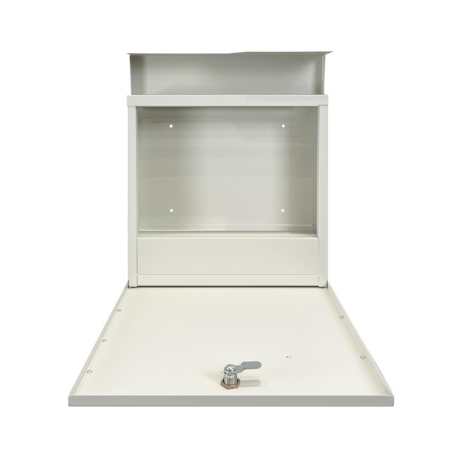 Cassetta postale bianca in acciaio zincato 37x35,5 cm con serratura - Will