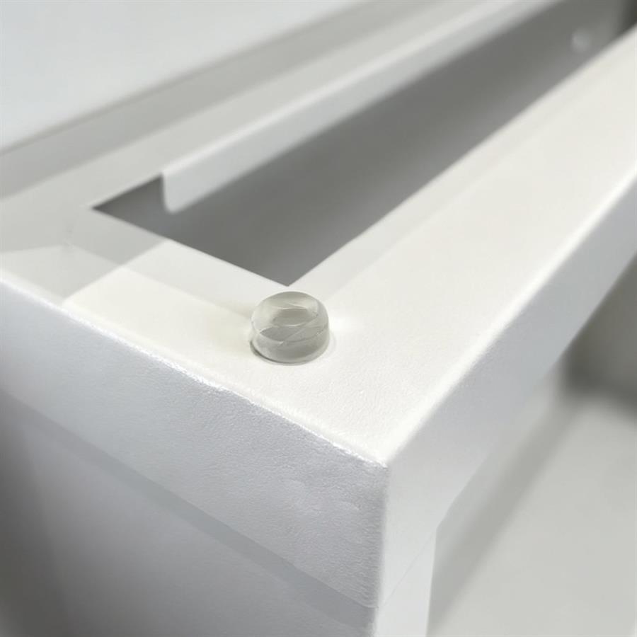 Cassetta postale bianca in acciaio zincato 37x35,5 cm con serratura - Will