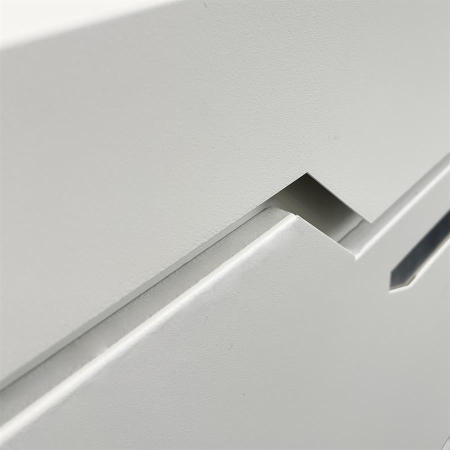 Cassetta postale bianca in acciaio zincato 37x35,5 cm con serratura - Will