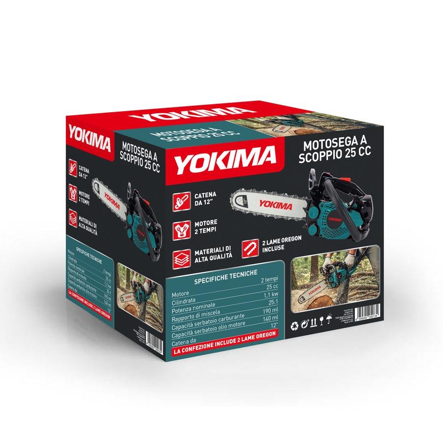 Motosega a scoppio 25cc 2 tempi 1,1 kW - Yokima