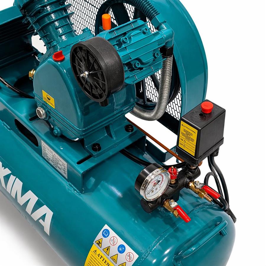 Compressore aria 100L doppio cilindro 8 bar 2HP - Yokima