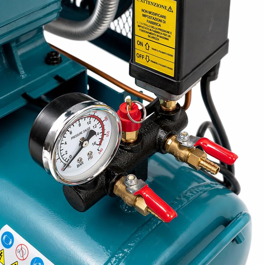 Compressore aria 100L doppio cilindro 8 bar 2HP - Yokima