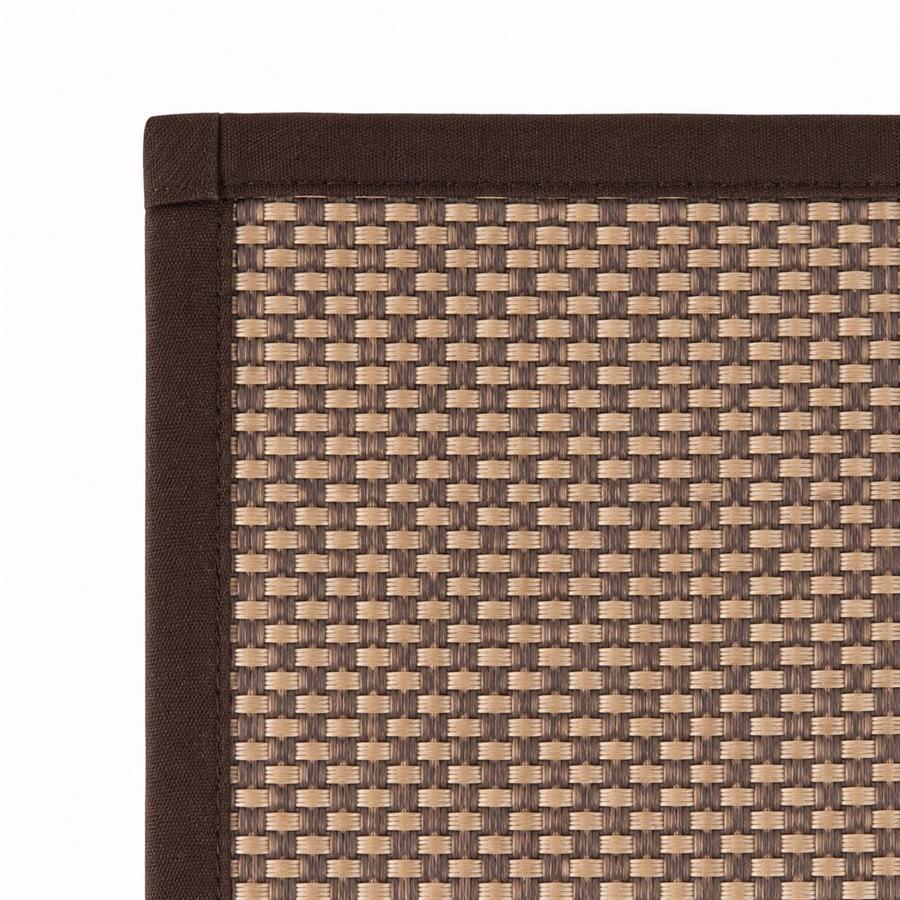 Tappeto cucina marrone antiscivolo 50x80 cm effetto lino