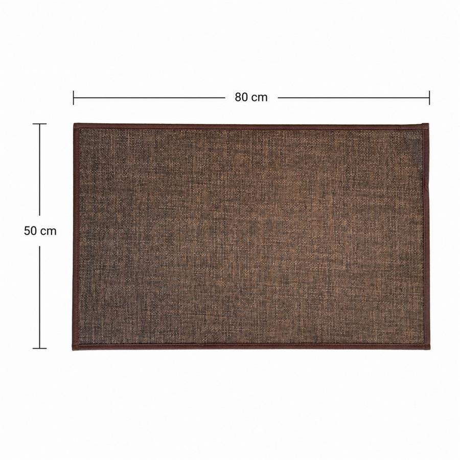 Tappeto bagno e cucina marrone 50x80 cm antiscivolo assorbente
