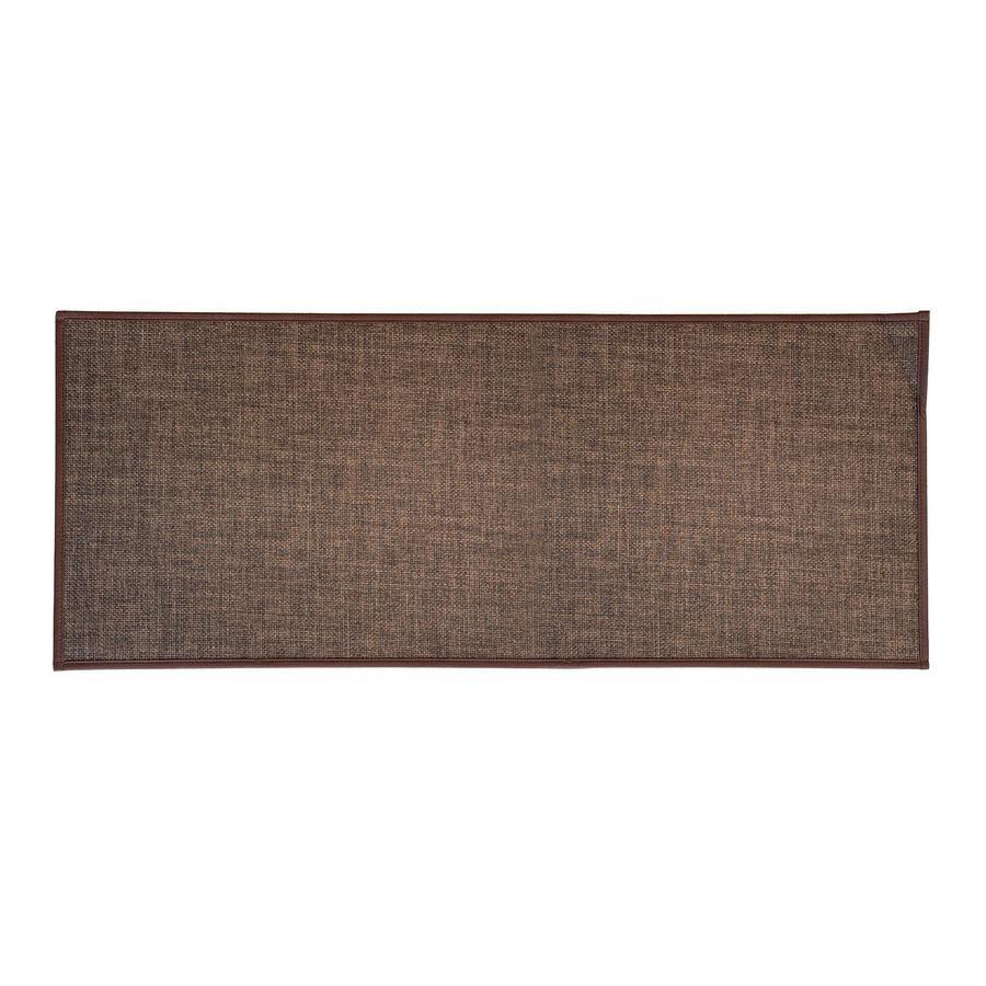 Passatoia marrone antiscivolo 50x120 cm per cucina e corridoio