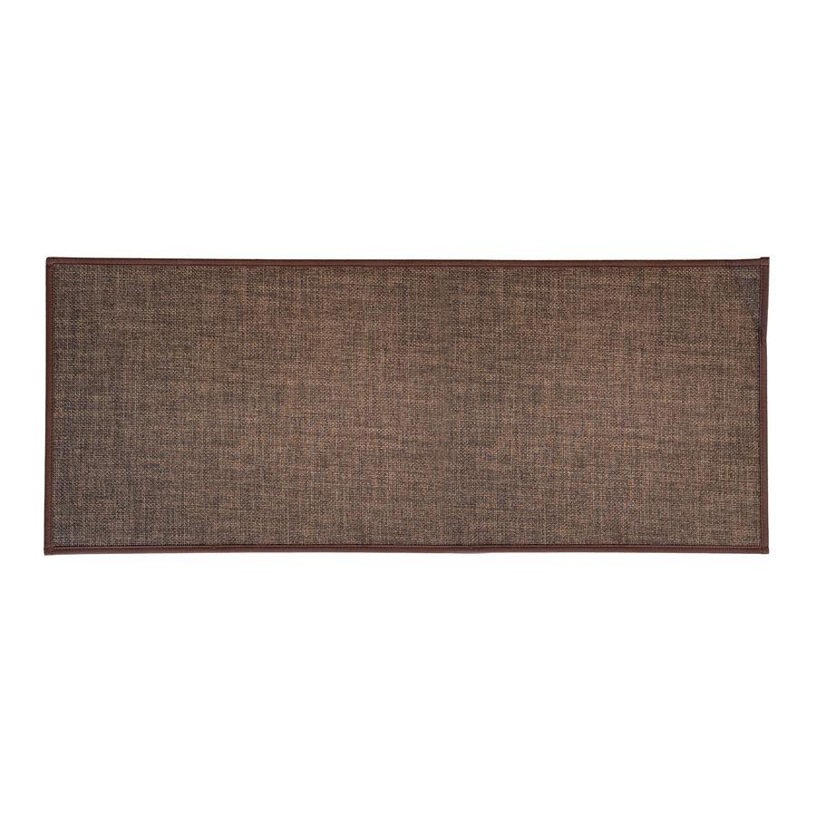 Passatoia marrone antiscivolo 50x120 cm per cucina e corridoio