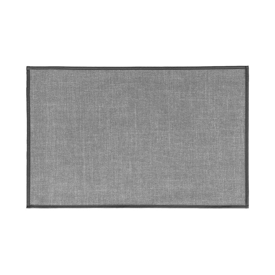 Tappeto moderno 50x80 cm grigio antiscivolo per cucina e bagno