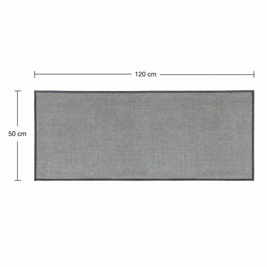 Passatoia cucina grigia antiscivolo 50x120 cm assorbente