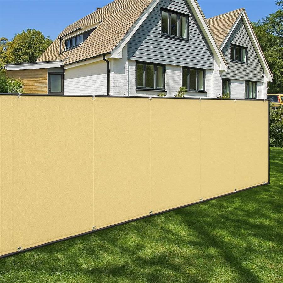 Rete ombreggiante beige HDPE 1x15 m 120 g/m² per recinzioni