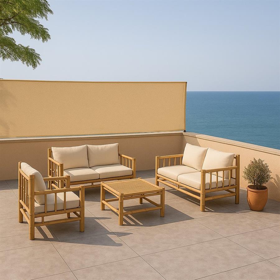 Rete ombreggiante beige HDPE 2x15 m 120 g/m² per giardino