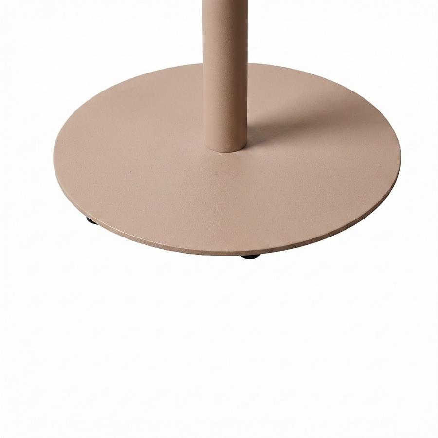 Tavolo bar da esterno mocha mousse in alluminio 70x70 cm - Satori