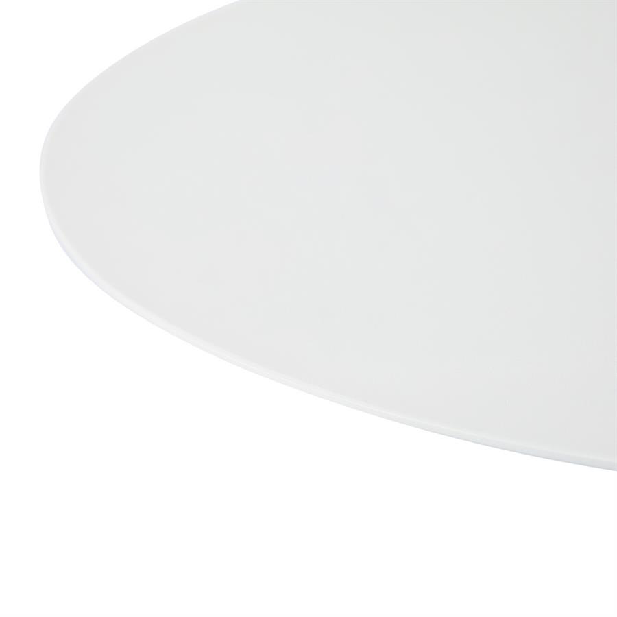 Tavolo alto da esterno bianco latte in alluminio 70x70 cm - Satori