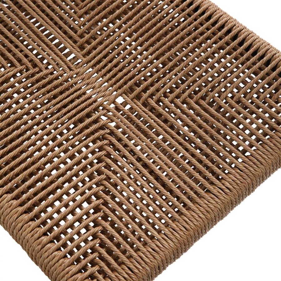 Set 2 sedie da pranzo outdoor in alluminio e polyrattan natural - Satori