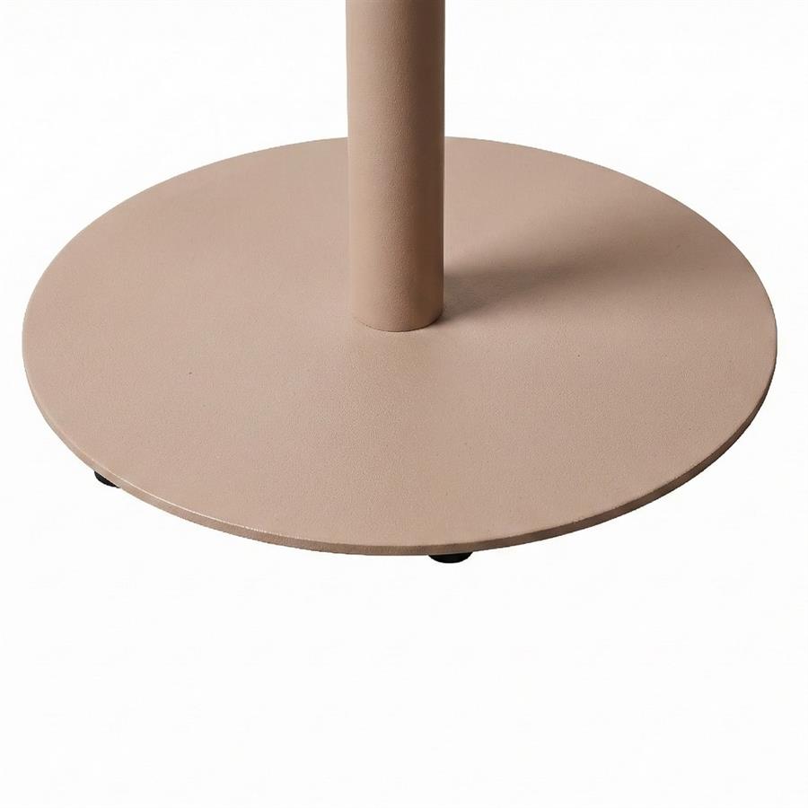 Tavolo bar da esterno mocha mousse in alluminio 70x70 cm - Satori