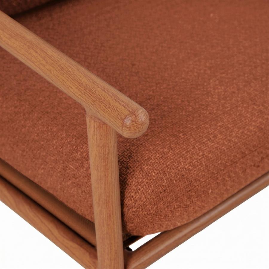 Salotto da giardino 4 posti in alluminio effetto legno - Nayara