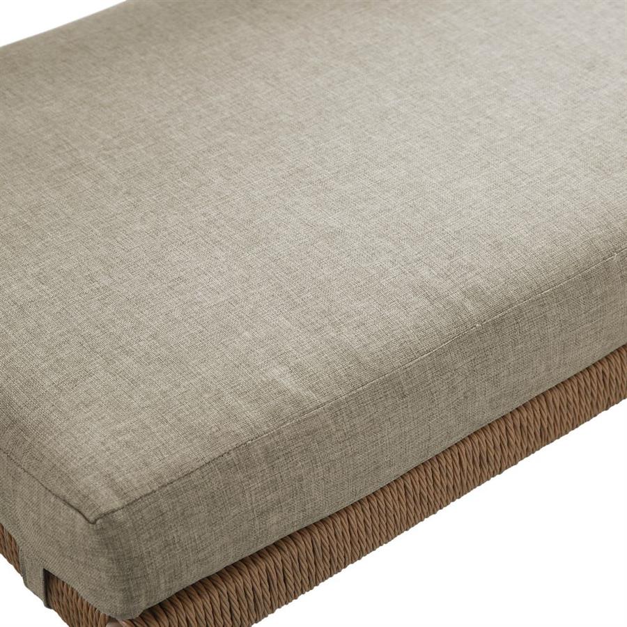 Salotto da giardino 4 posti in alluminio e polyrattan mocha -Satori