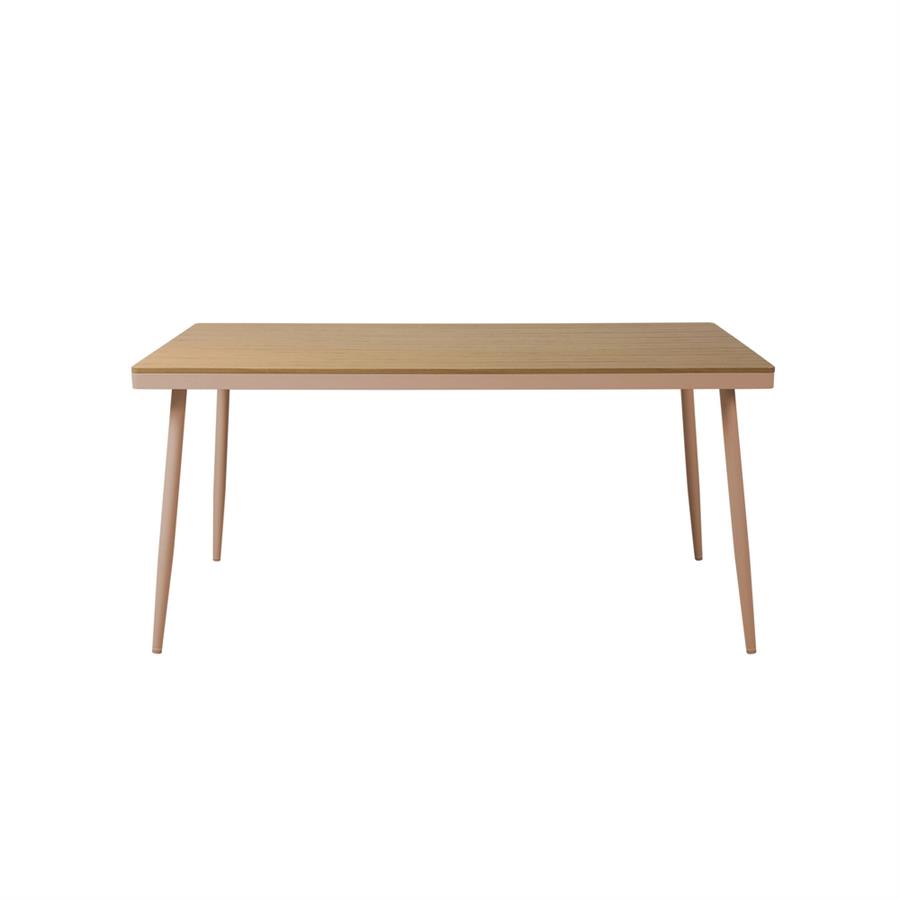 Tavolo da giardino in alluminio e polywood natural 160x90cm - Satori