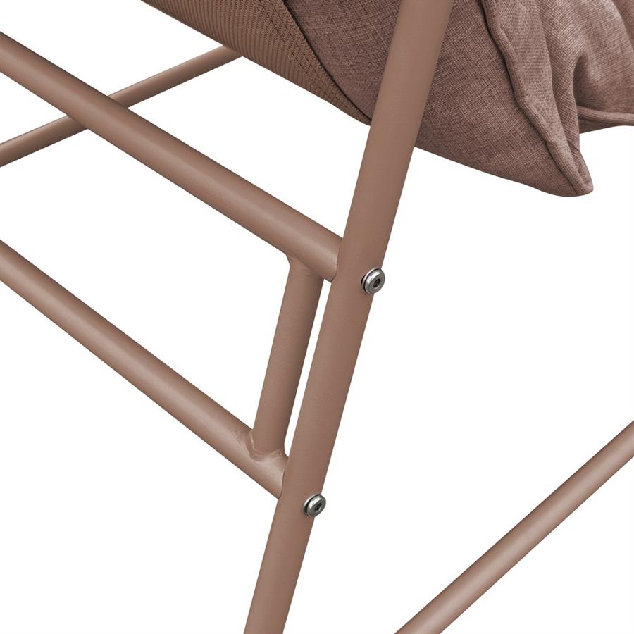 Set da giardino 2 posti in acciaio mocha mousse - Essentia