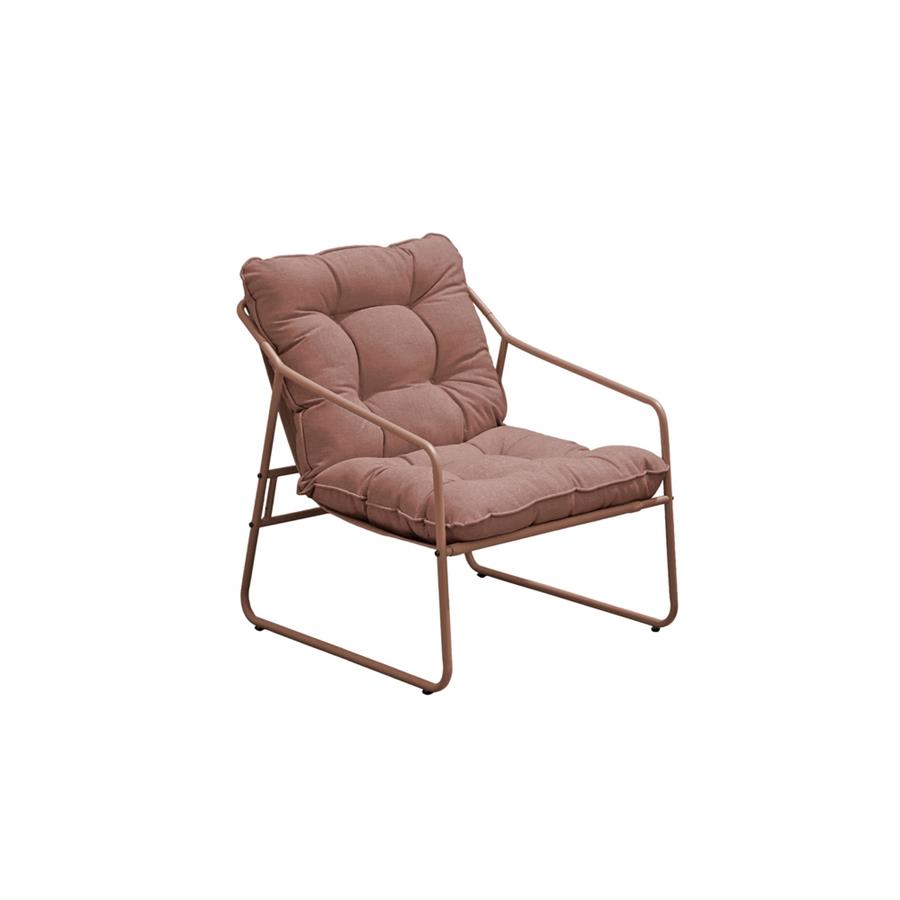 Set da giardino 2 posti in acciaio mocha mousse - Essentia