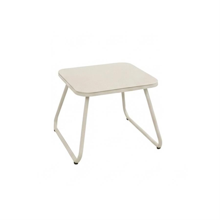 Set da giardino 2 posti bianco latte in acciaio  - Essentia