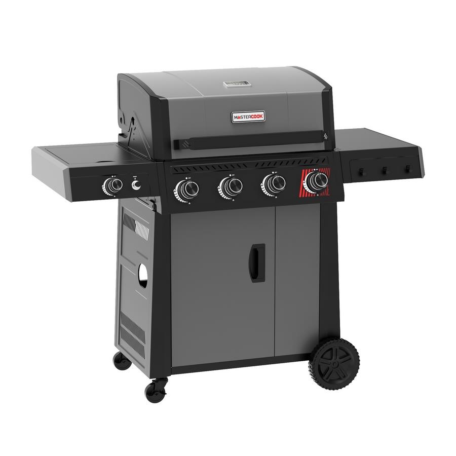 Barbecue a gas con 4+1 fuochi con griglia in ghisa e maniglia inox - Bully