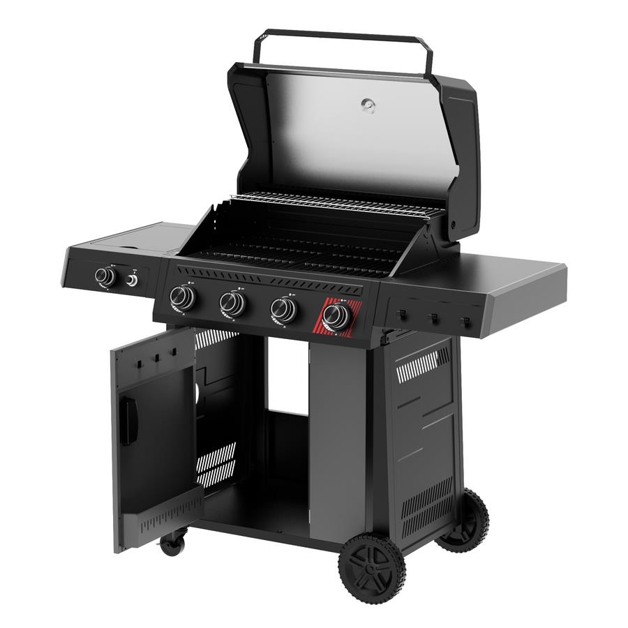 Barbecue a gas con 4+1 fuochi con griglia in ghisa e maniglia inox - Bully