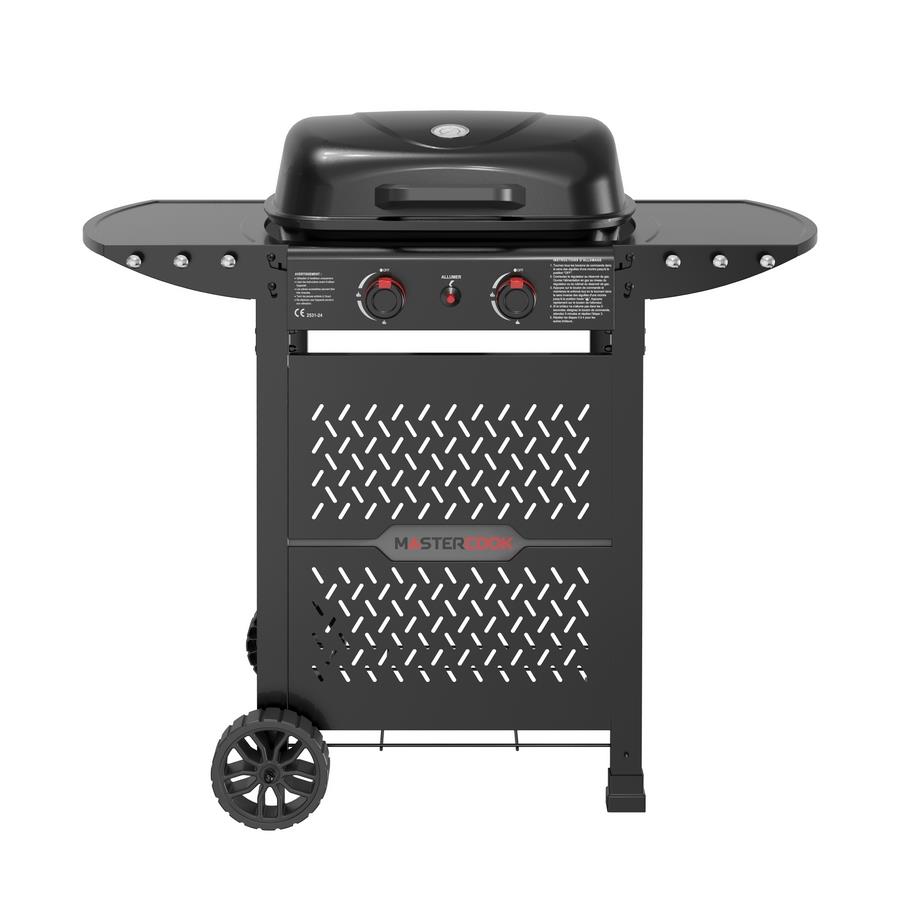 Barbecue a gas portatile 2 bruciatori con trolley e ruote - Buddy