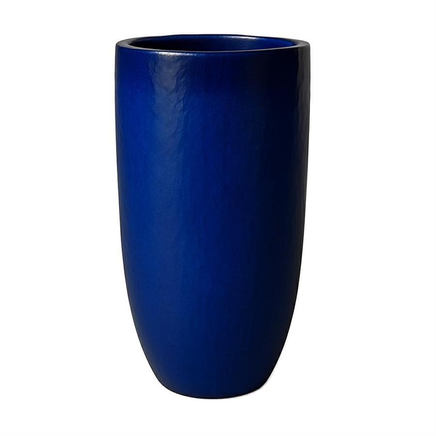 Vaso in ceramica smaltata blu 60x100 cm da arredo interno - Real