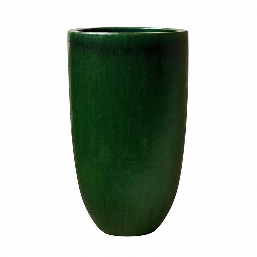 Vaso decorativo in ceramica smaltata smeraldo 60x100 cm - Real