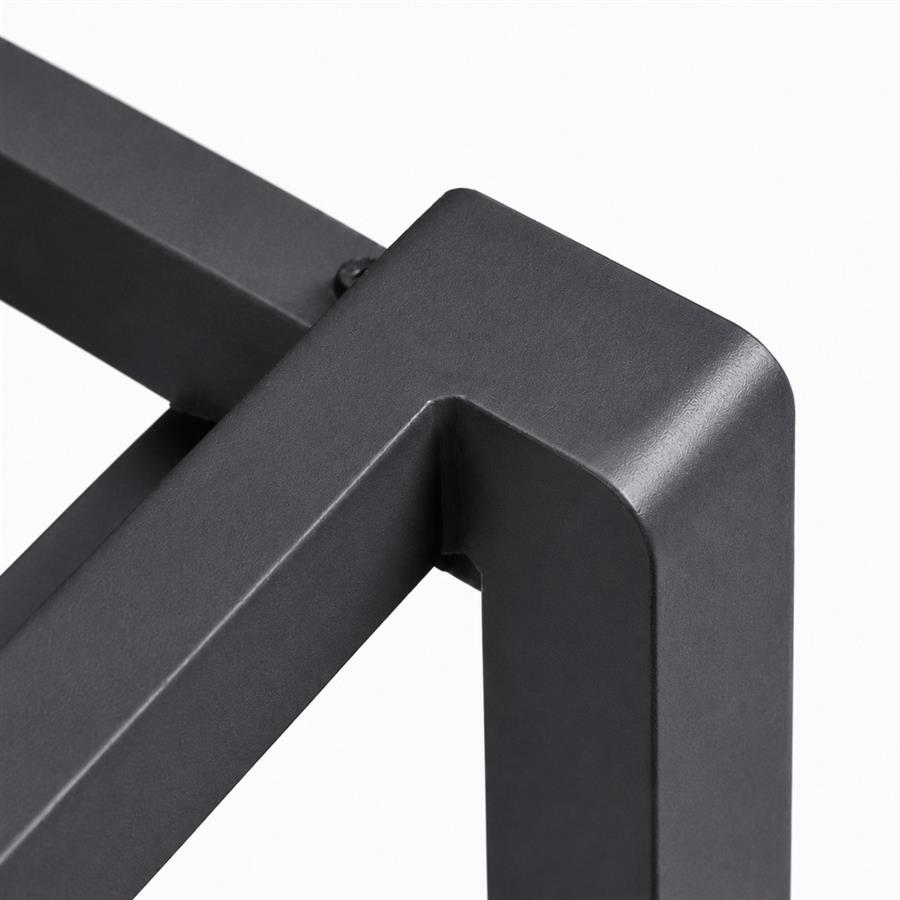 Lettino da esterno in alluminio grigio con schienale reclinabile 195x78x32/90 cm - Chiara