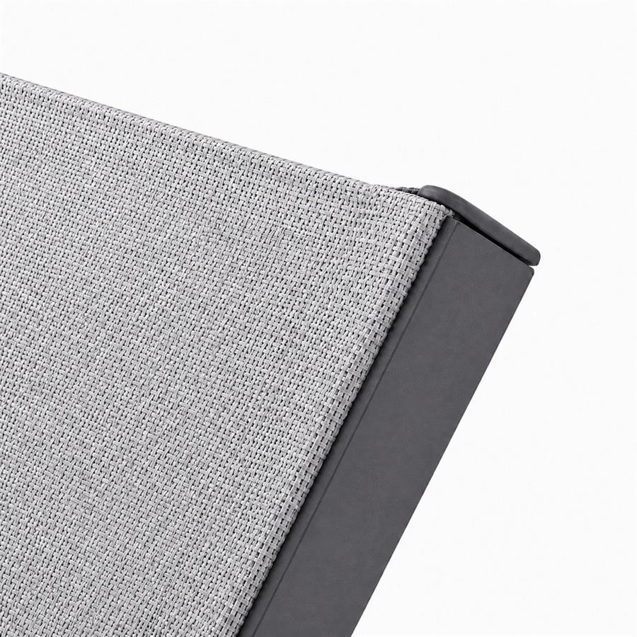 Lettino da esterno in alluminio grigio con schienale reclinabile 195x78x32/90 cm - Chiara