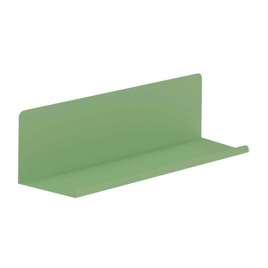 Mensola metallica color salvia da parete design moderno 40x13x12 cm - Pop