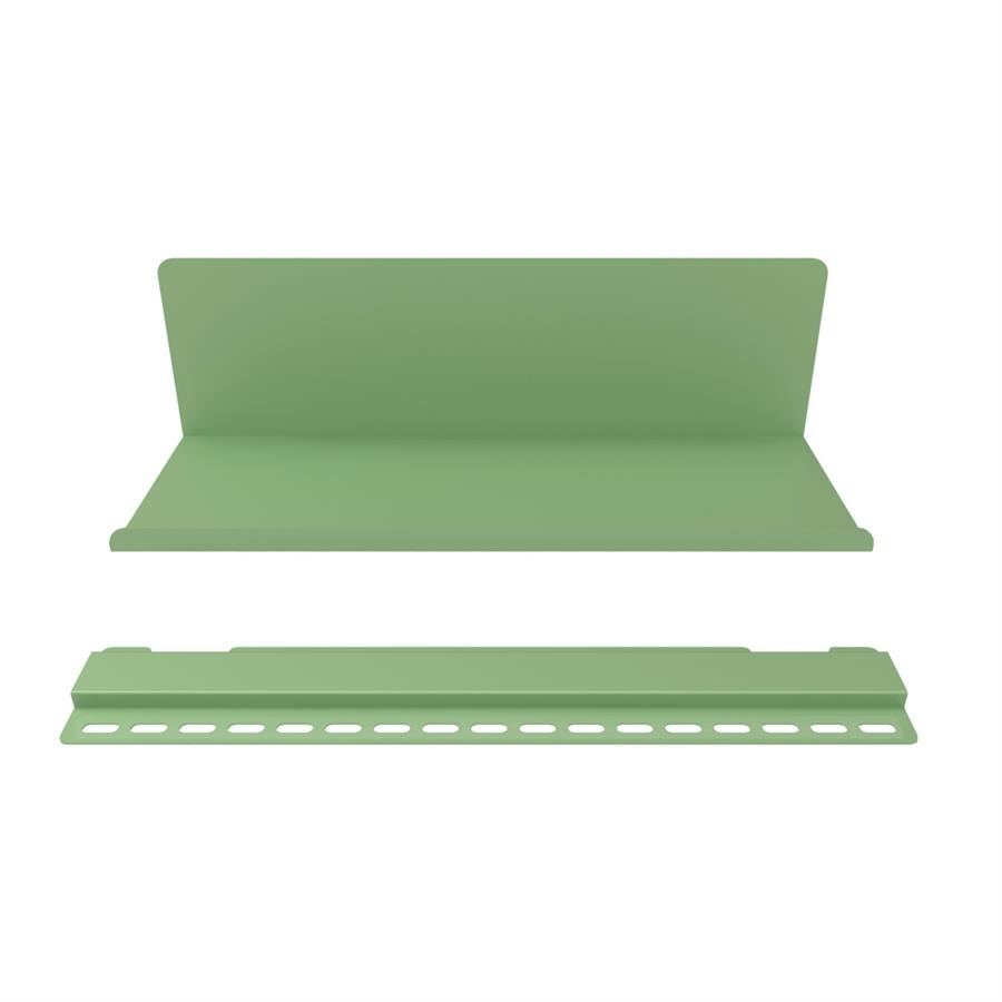 Mensola metallica color salvia da parete design moderno 40x13x12 cm - Pop