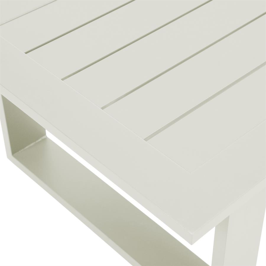 Set salotto da giardino 4 posti in alluminio bianco con tavolino - Bars