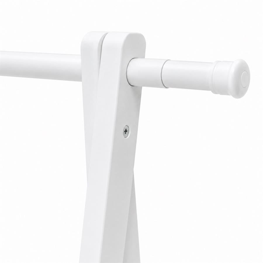 Portaabiti in acciaio bianco 88-150x44x94-160 cm