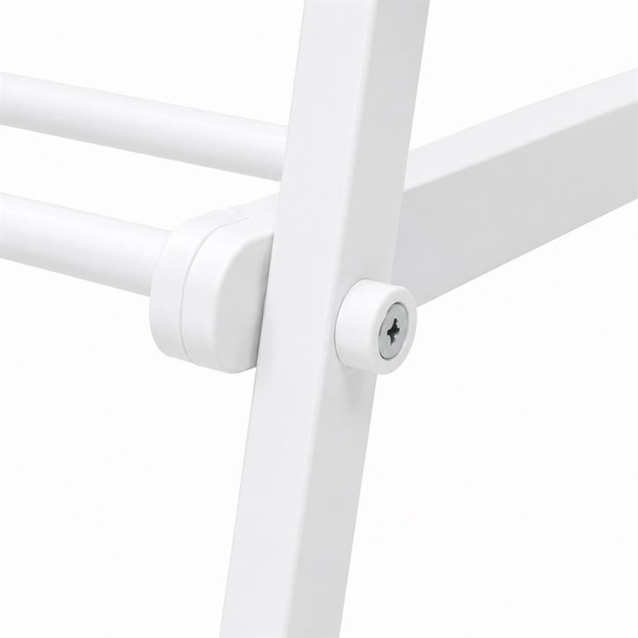 Portaabiti in acciaio bianco 88-150x44x94-160 cm