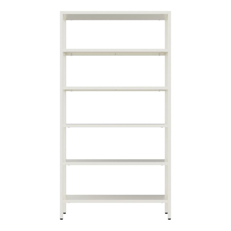 Libreria metallica 6 ripiani bianco latte in acciaio - Fly